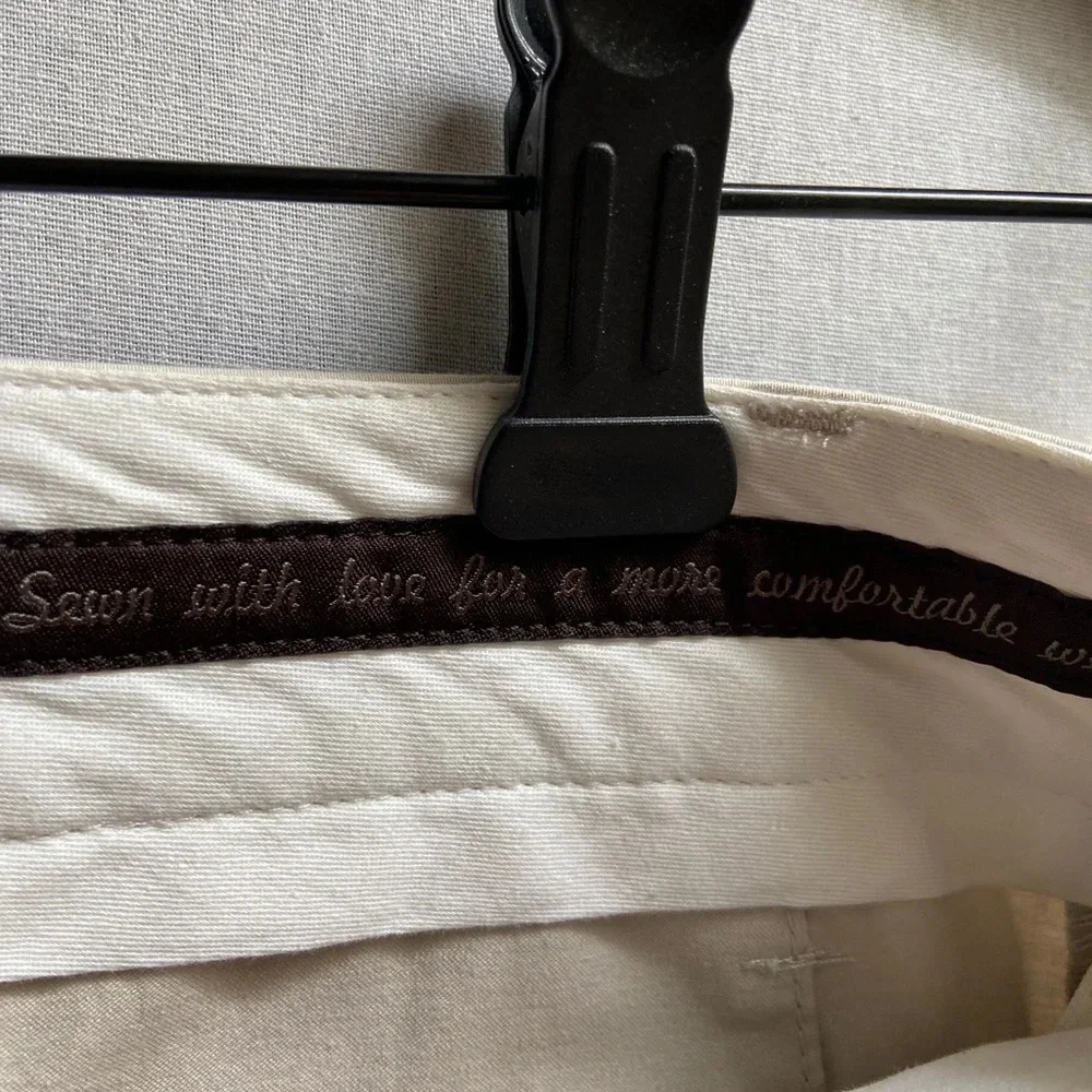 Peserico Cream Cropped Ankle Pants NWOT condition 100% cotton - Picture 10 of 14